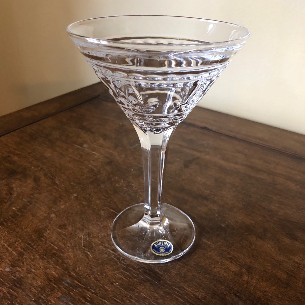Bohemia crystal champagne glass.